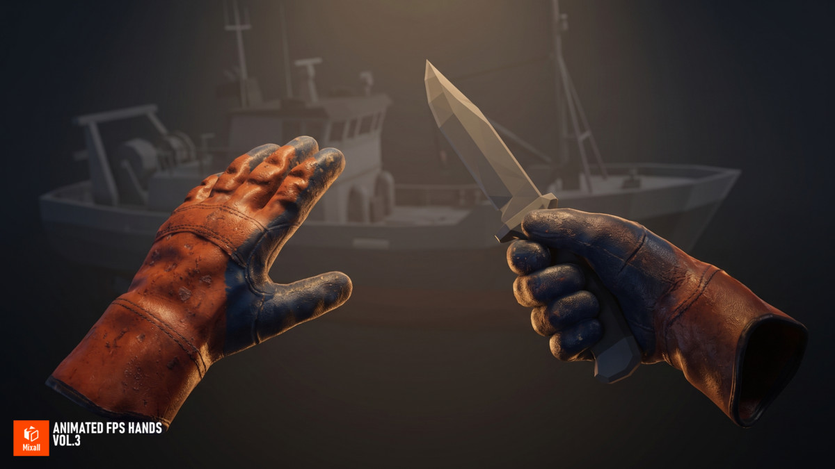 Animated FPS Hands Vol.3