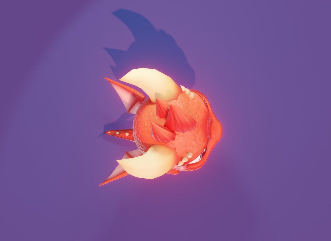 Cartoon Red Baby Dragon 3D Character With 5 Music Tracks & 36 Sound Effects