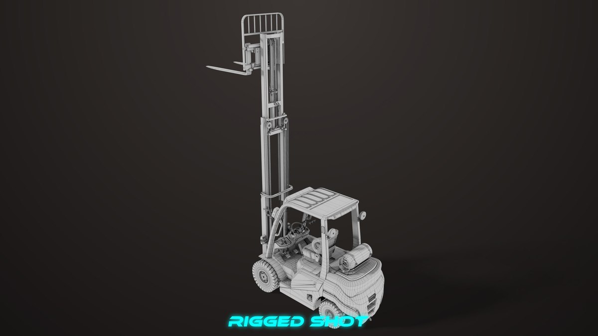 Dusty Forklift Trucks URP HDRP Textures