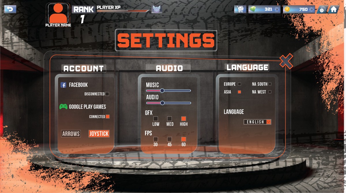 Mech Car Combat UI Kit – Shooter HUD & Mobile Game GUI/UX