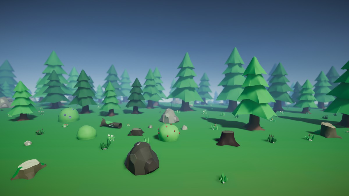 Stylized Harvestable Nature: Forest Assets & Prefab Painter