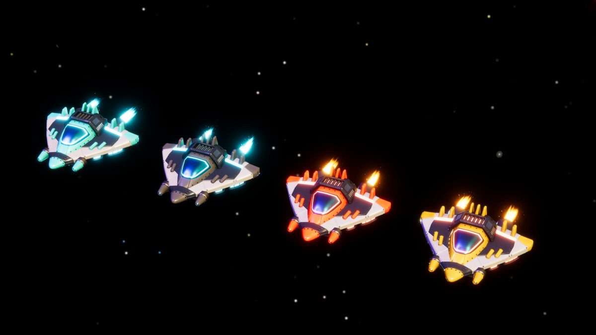 Stylized Spaceship Collection (4 Ships)
