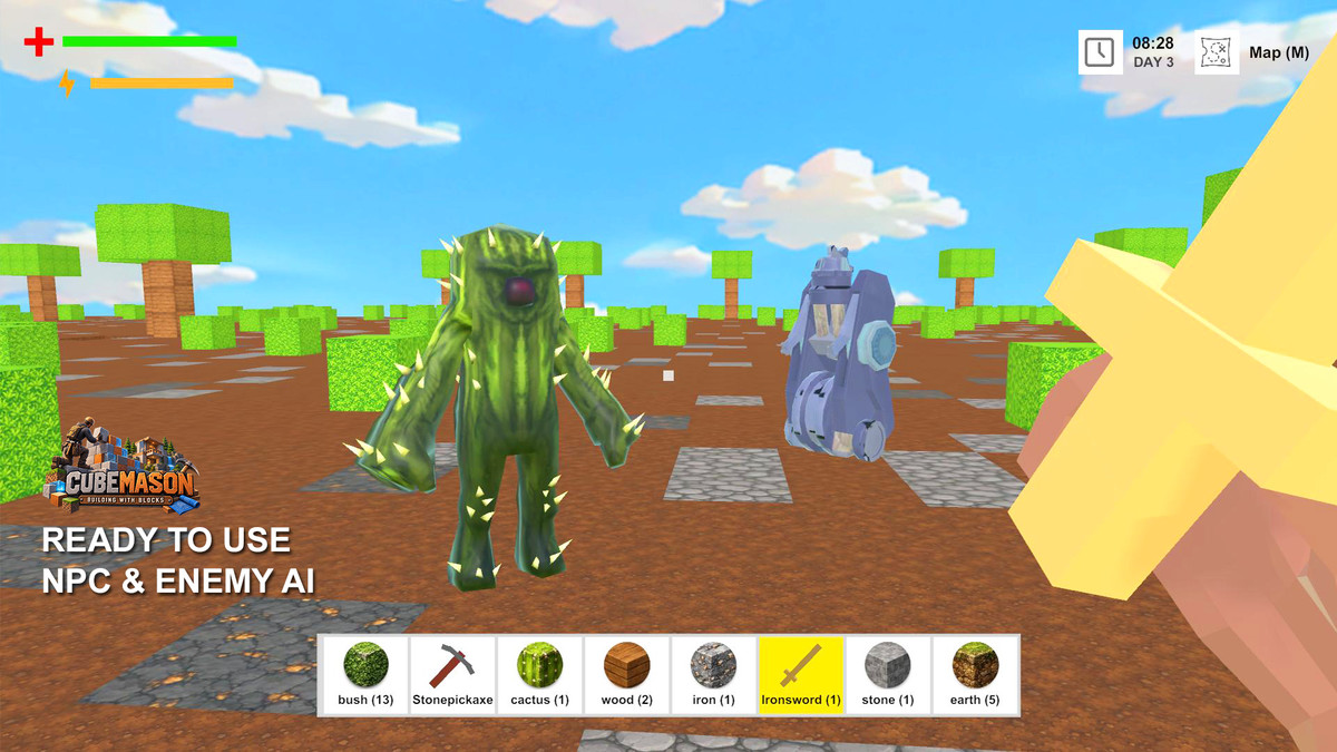 CubeMason: Cube based Terrain Building, Breaking & Crafting System