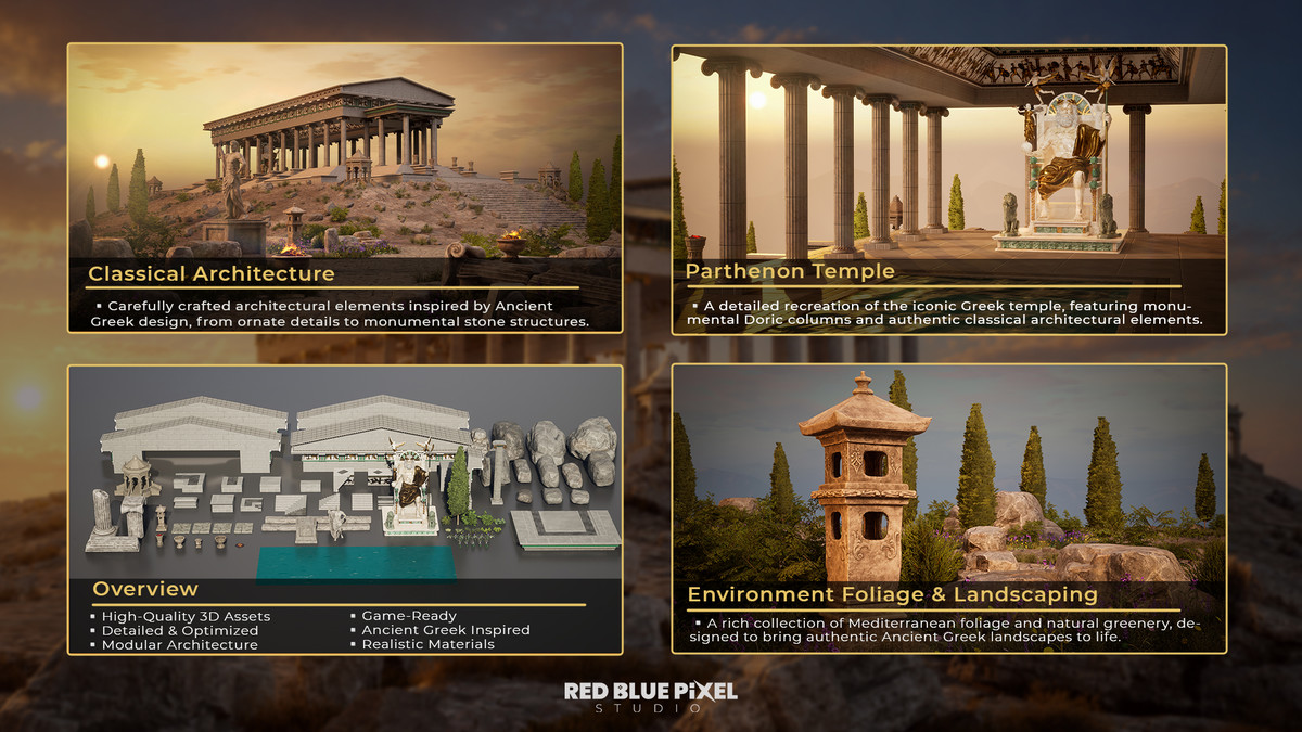 Ancient Greek Parthenon Temple