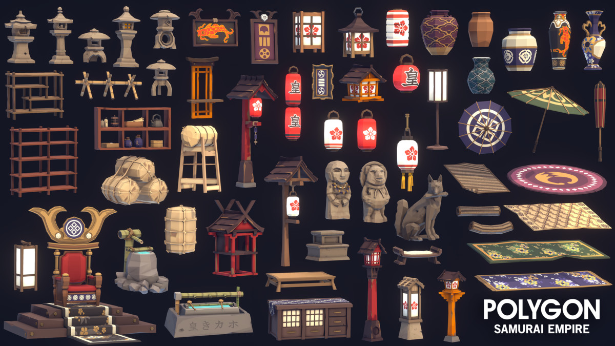 Samurai Empire - Synty POLYGON - Stylized Low Poly Assets