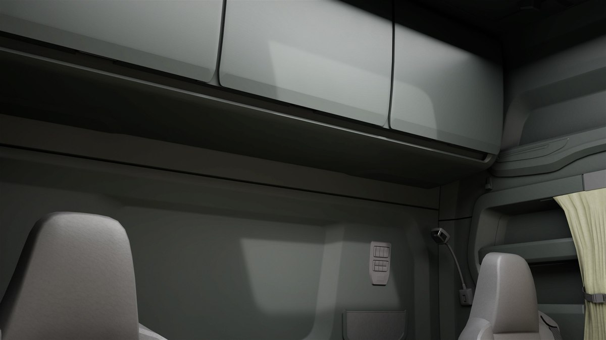 Heavy Truck Chassis 06 Interior Blue and Green URP HDRP Textures