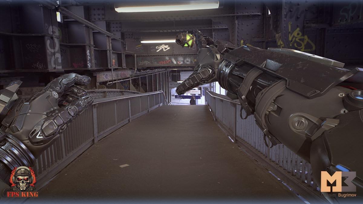 Sci_Fi Hands With Grenade (Animations)