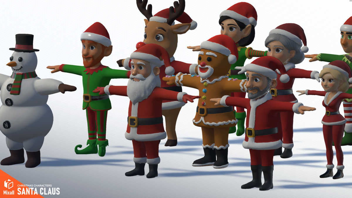 Santa Claus and Christmas characters