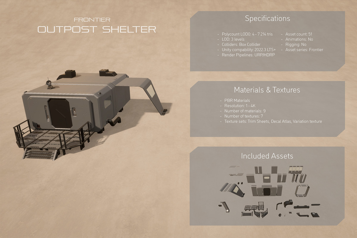 Frontier - Sci-Fi Modular Outpost Shelter