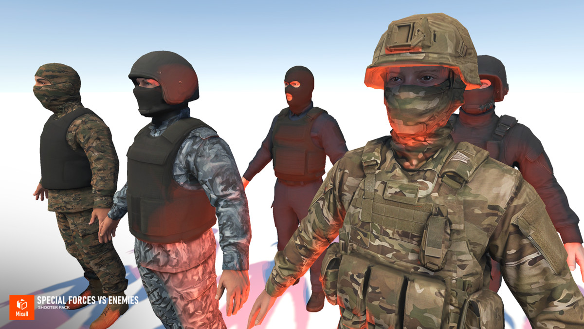 Special Forces vs Enemies – Shooter pack