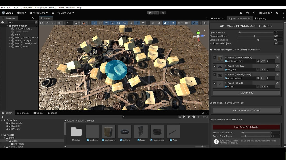 Optimized Physics Scatterer Pro