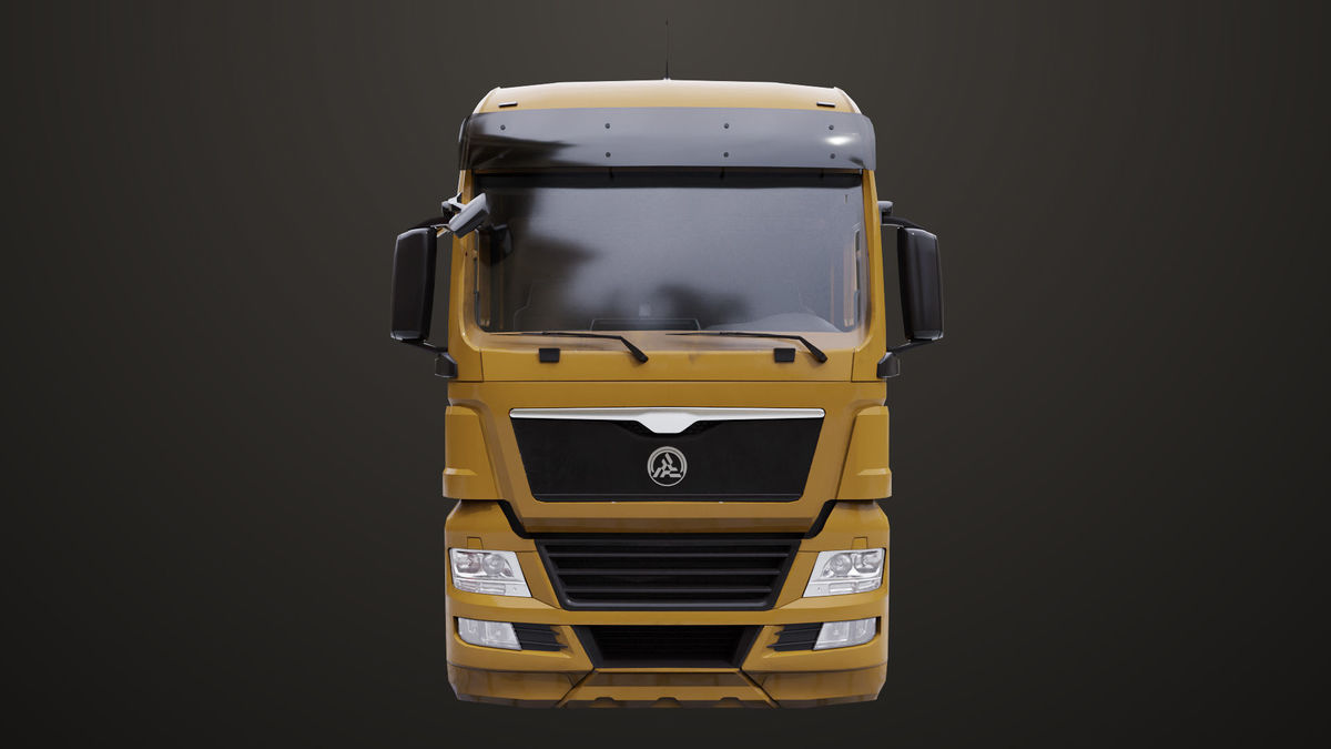 Heavy Truck 04 Chassis Yellow
