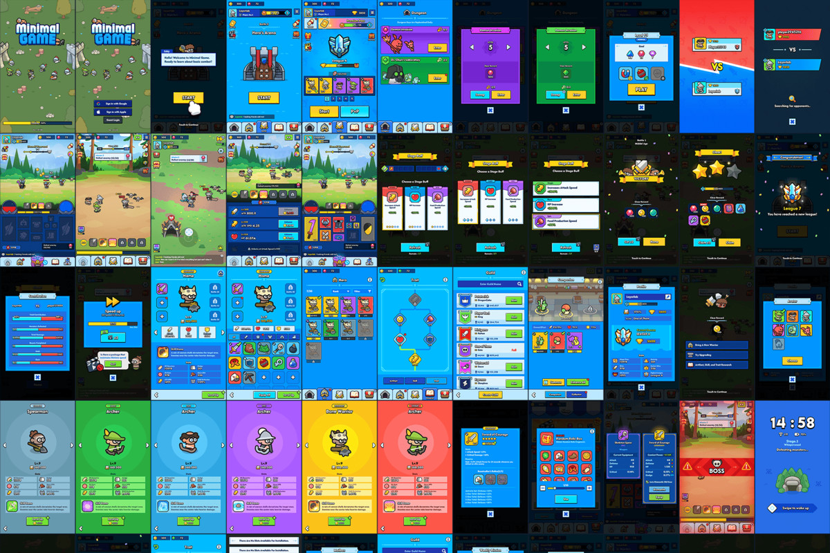 GUI Pro - Minimal Game Blue(+PSD)