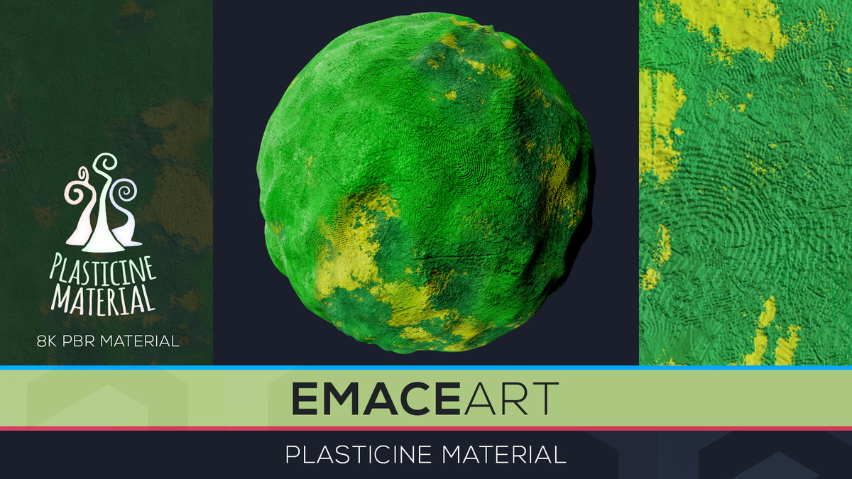11 URP Stylized Material PBR Texture Pack - MoldWorld Plasticine