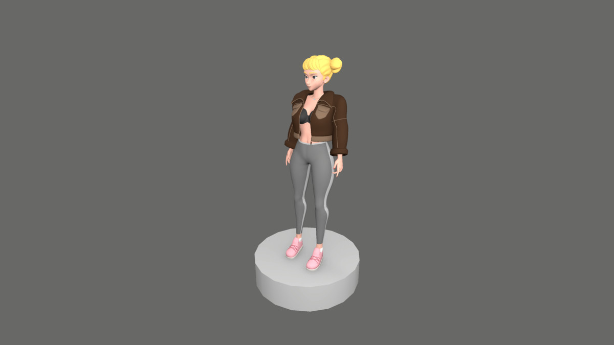 Jade Stylized Modular Female Character Creator