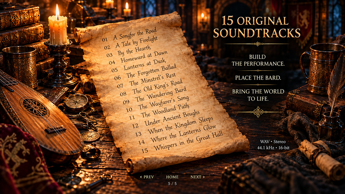 MEDIEVAL BARD MUSIC – Fantasy RPG Soundtracks