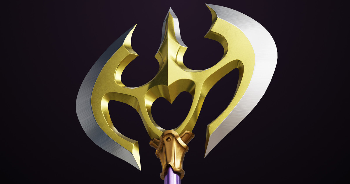 Battle Axe 06 Gold URP HDRP Textures