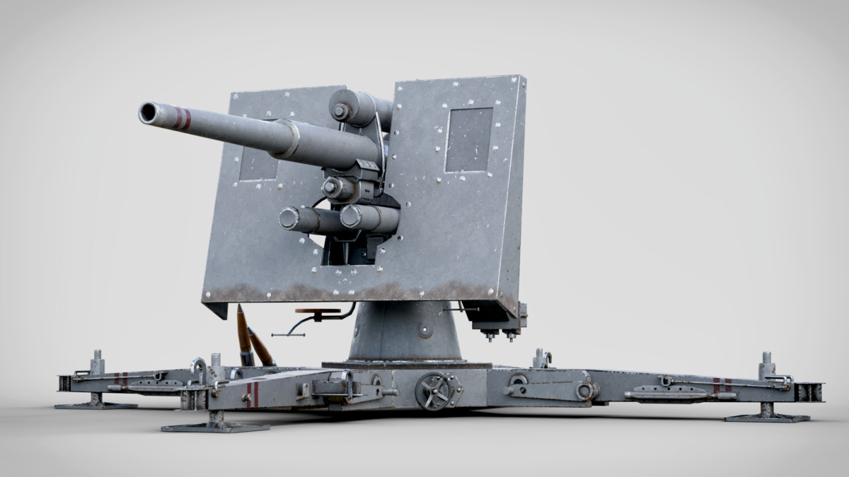 Rigged Flak Cannon WW2