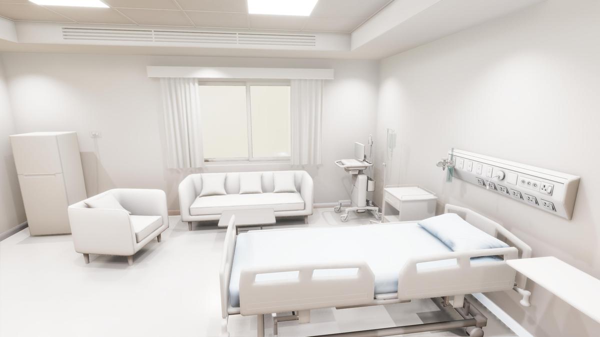 Hospital Room Interior – Medical Environment