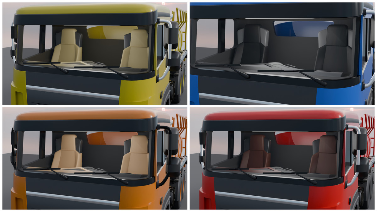 Modular Tanker Truck – Game Ready PBR Vehicle with Interior, UI Dashboard