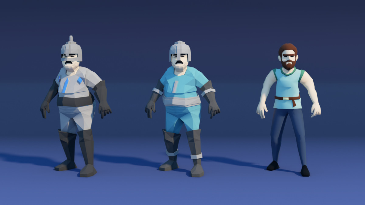Medieval Low Poly Characters - Stylized Pack