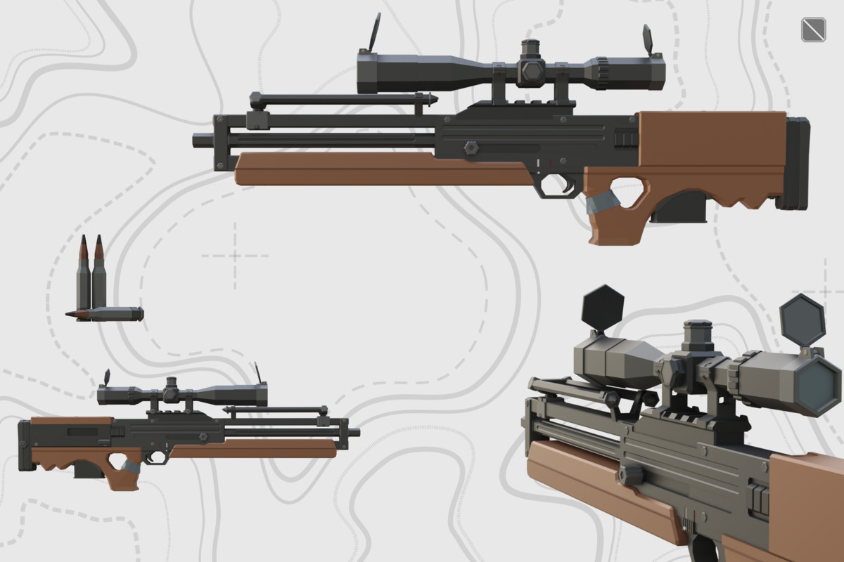 Low Poly Weapon Bundle Pack Fin