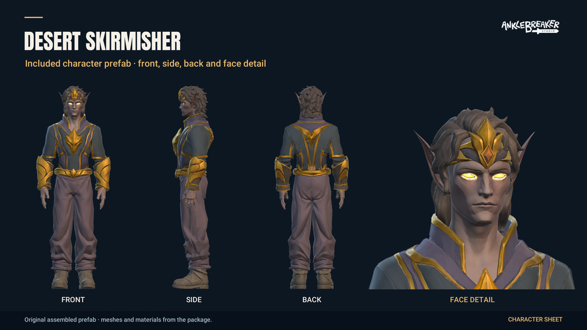 Stylized Elves Characters - Facial & Body Rig