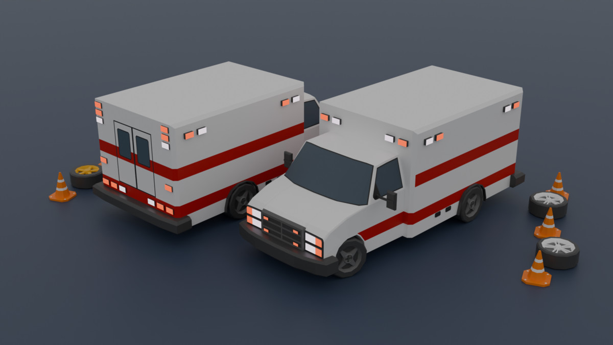 Low Poly Vehicles-Optimized Package