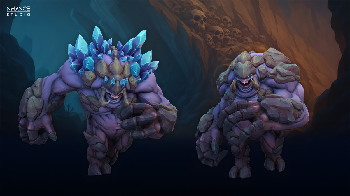 Stylized Cave Crystal Creatures Pack