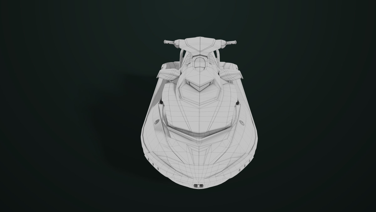 Jet Ski 02 White HDRP URP Textures