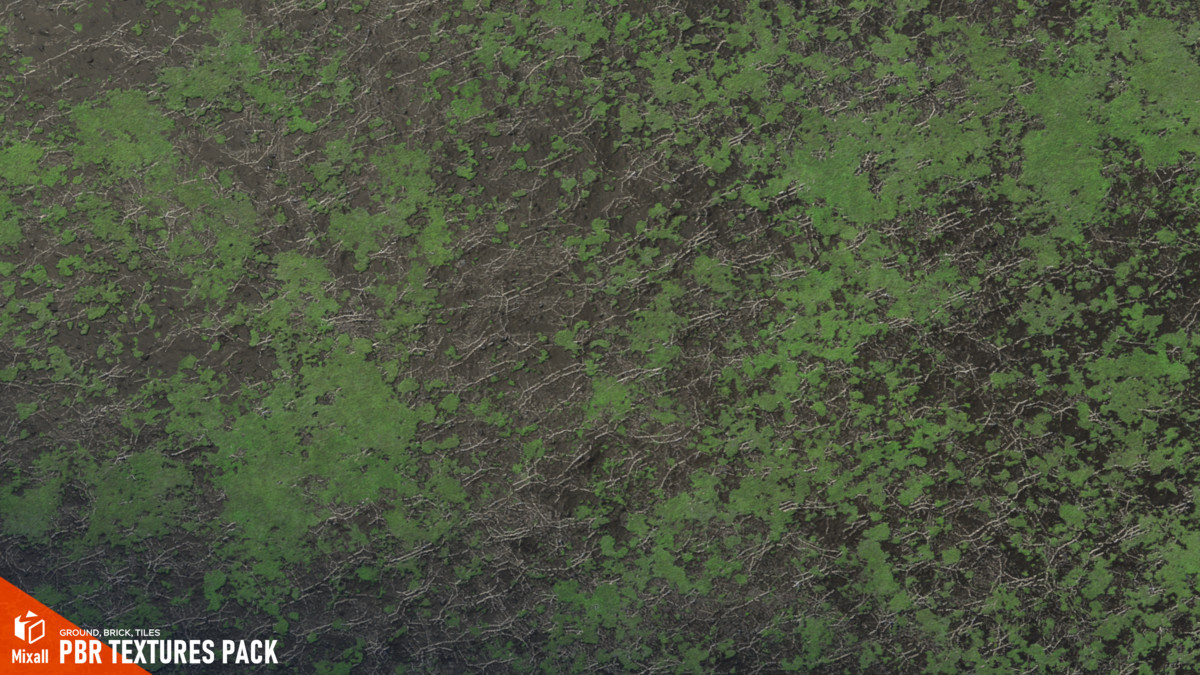 PBR Textures pack - ground, brick, tiles