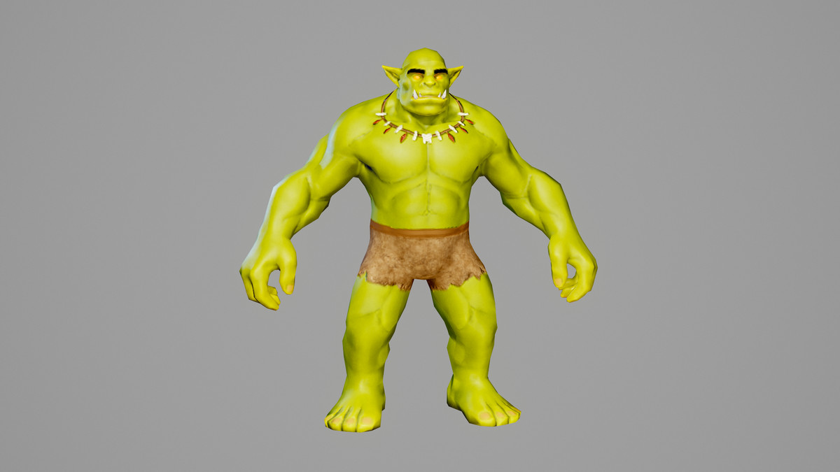 Orc shaman modular character