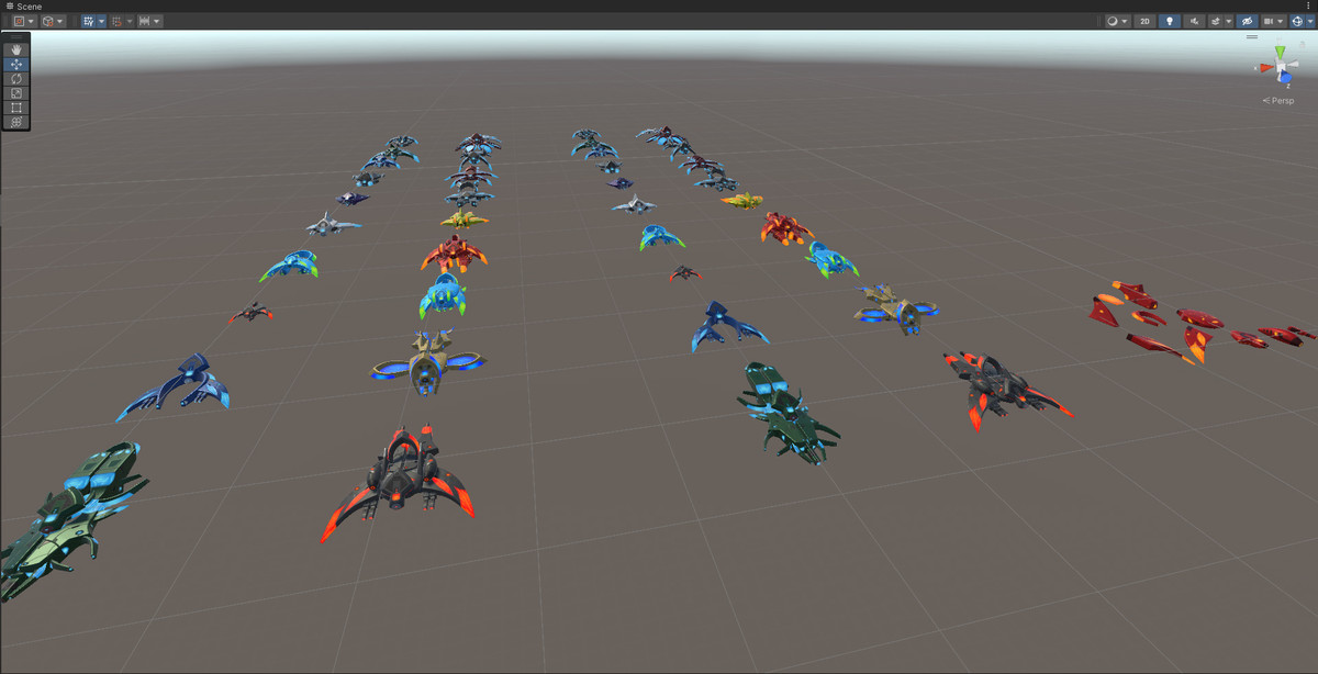 Sci-Fi Alien Modular Spaceship Proton Legacy