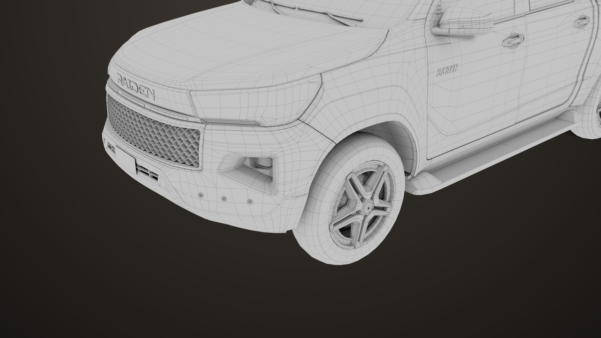 Pickup Truck 04 Brown Dusty URP HDRP Textures