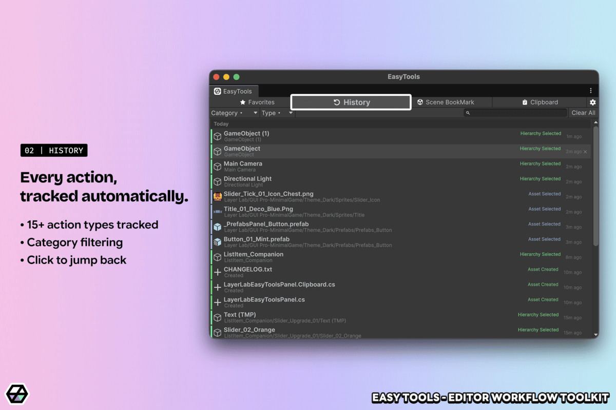 Easy Tools - Editor Workflow Toolkit