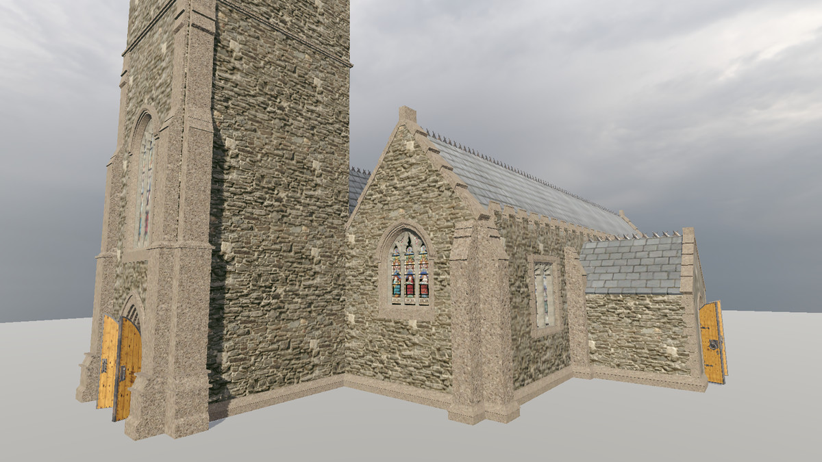 Church modular with interiors