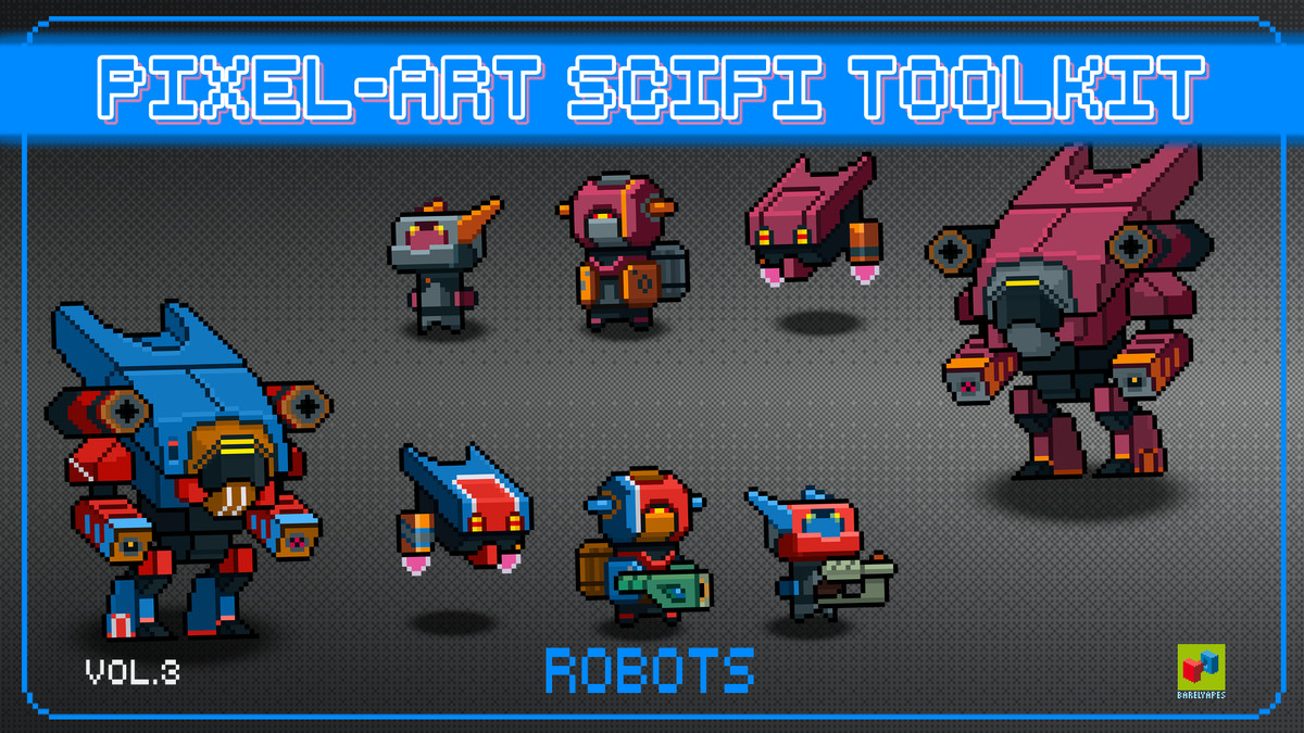 2D Pixel Art Sci-Fi Bundle