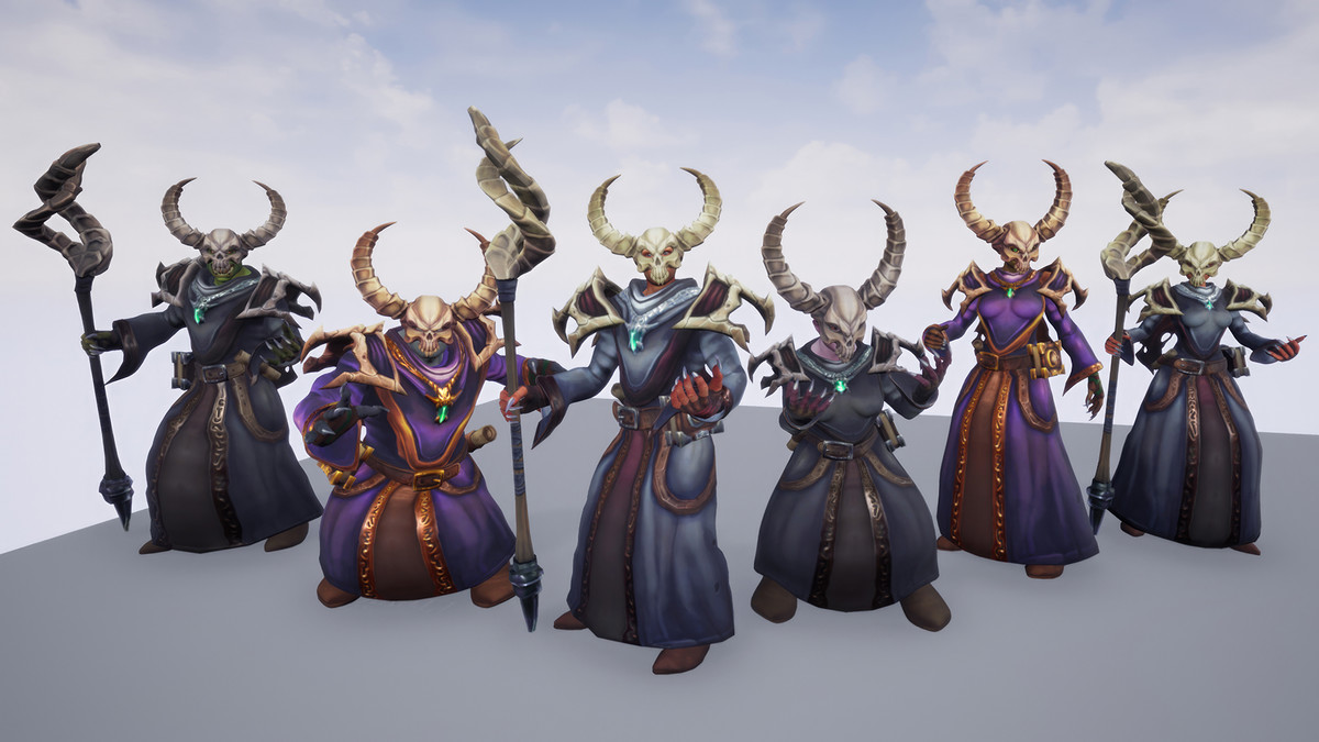 Stylized Fantasy Necromancer Outfit