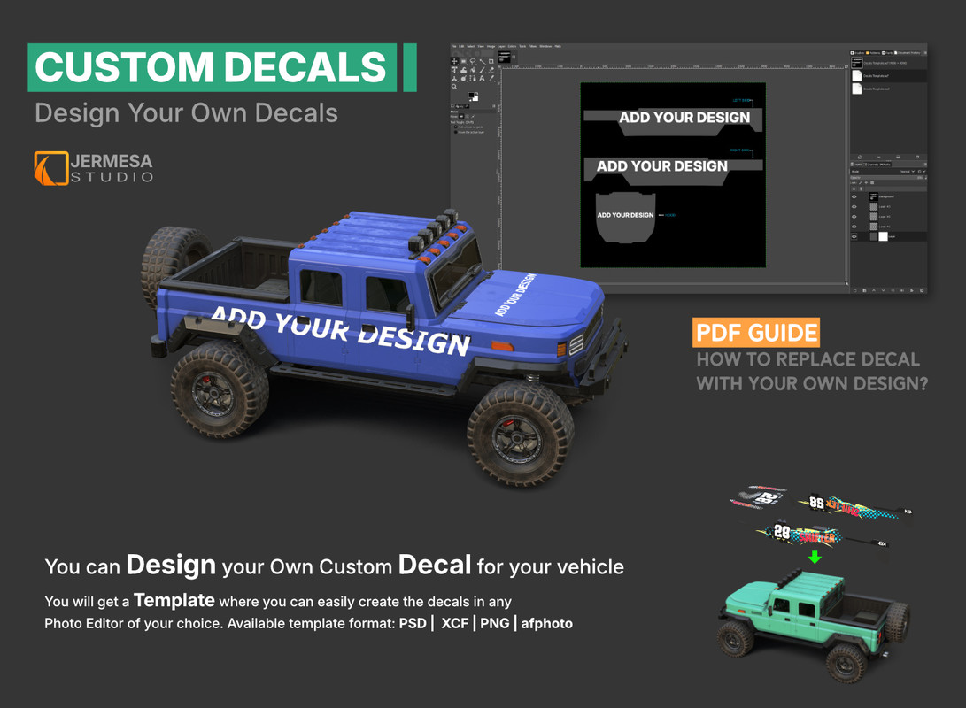 Off-Road Crawler 4x4 Pickup Vehicle Physics