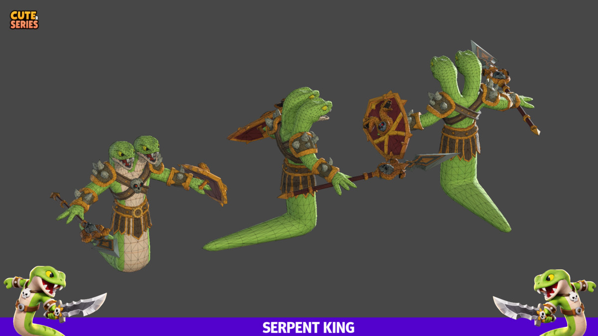Serpent Snake King Cute Series