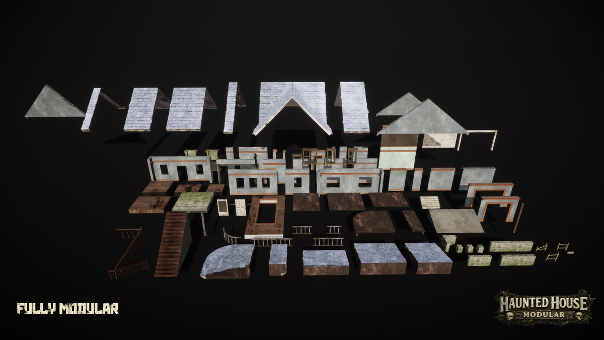 Modular Haunted House (Modular House, Haunted House, House, Home, Modular)