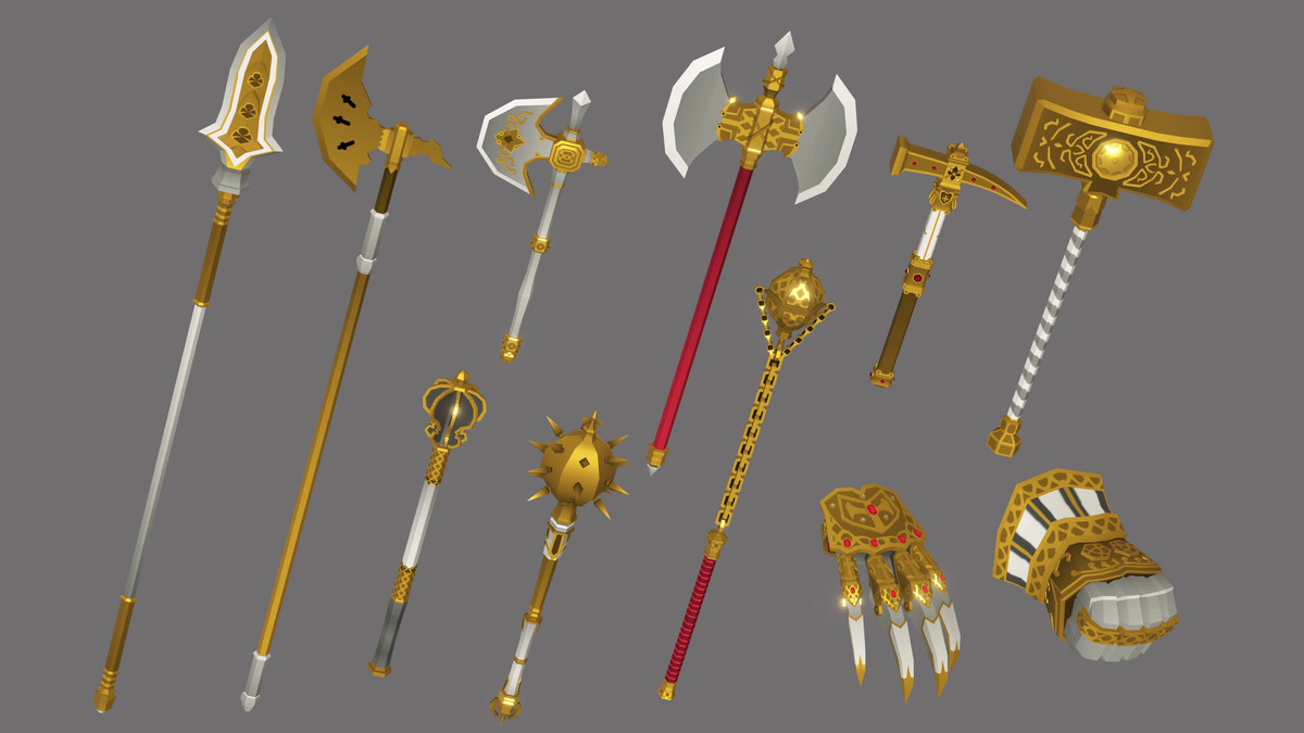 Low-Poly Medieval Fantasy - Advanced Weapons
