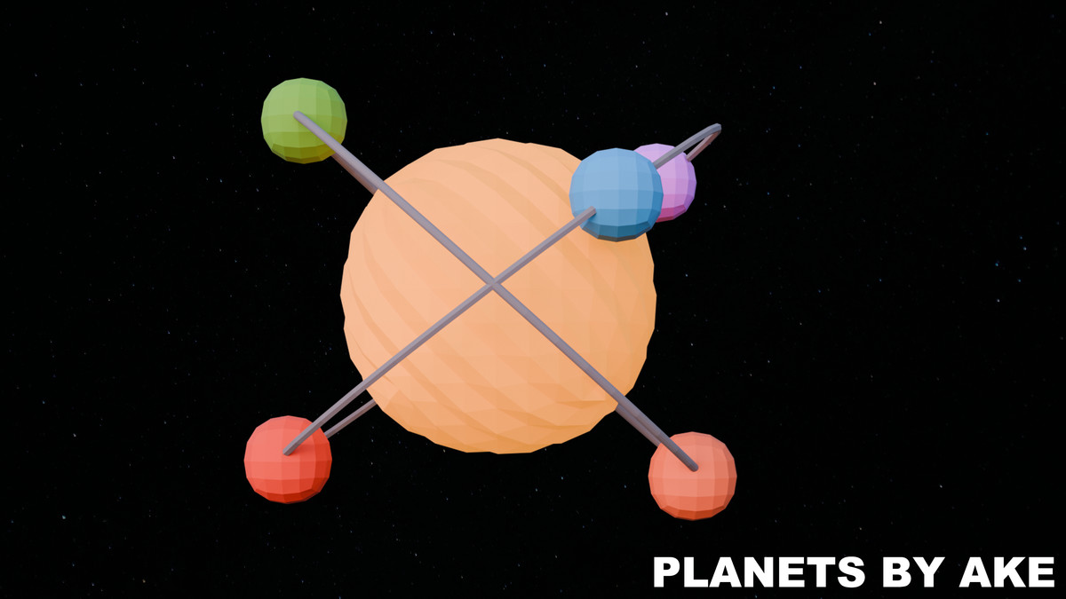 Low Poly Planets by Ake