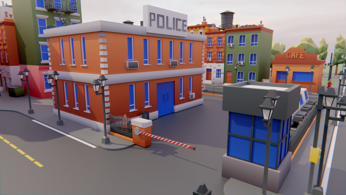 Low Poly Town by IGS