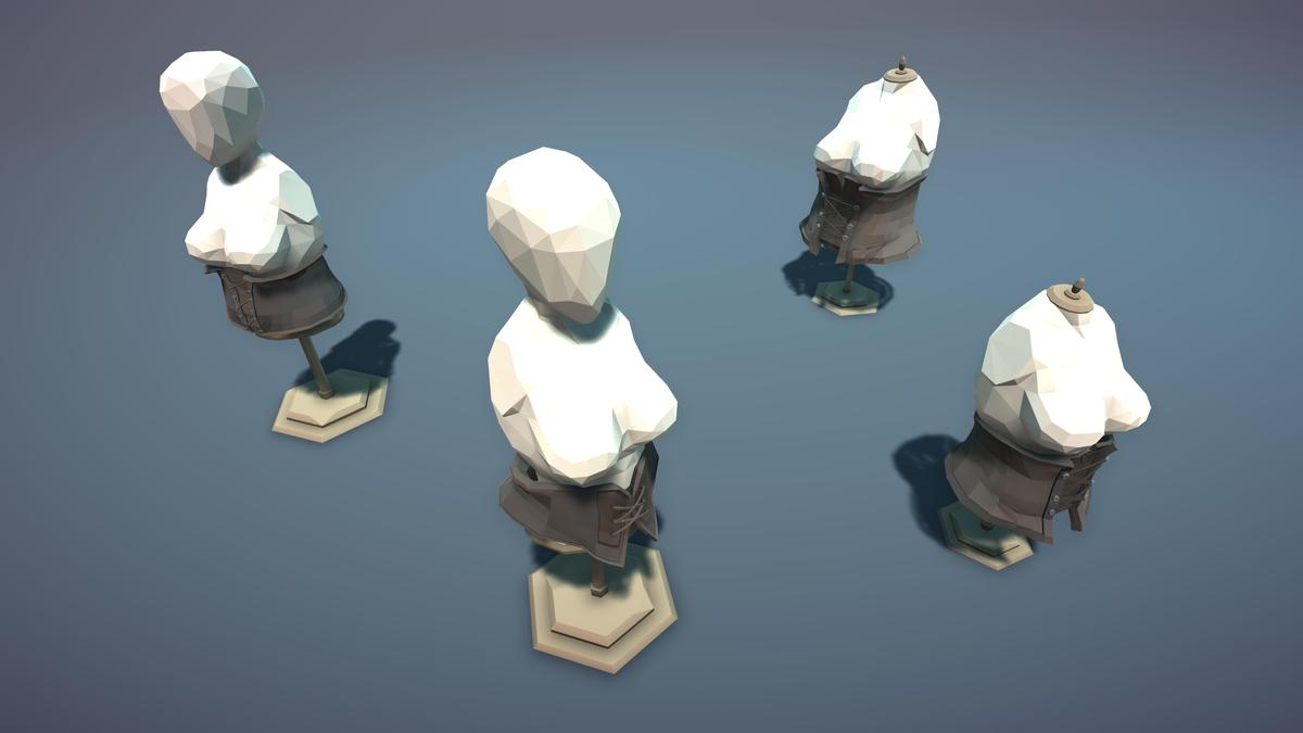 STYLIZED Fantasy Clothing Shop - Low Poly 3D Art