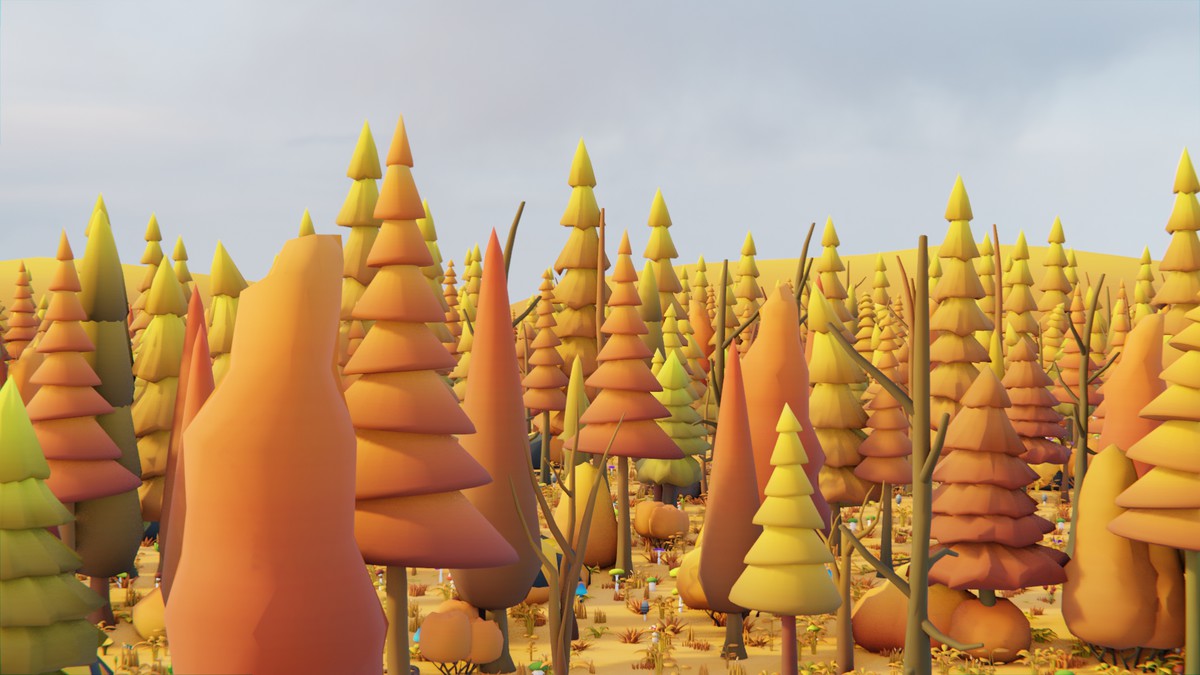 Low Poly Seasonal Forest Biome 2 by IGS