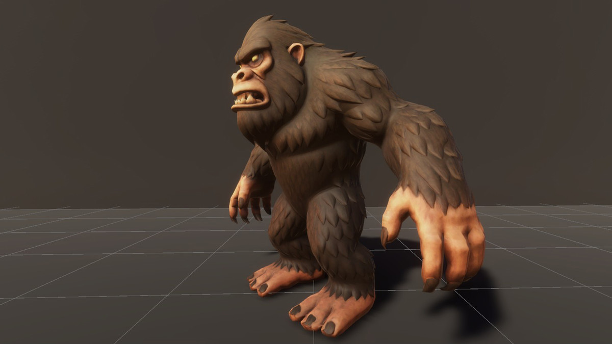 Sasquatch - Game ready character Low-poly 3D model
