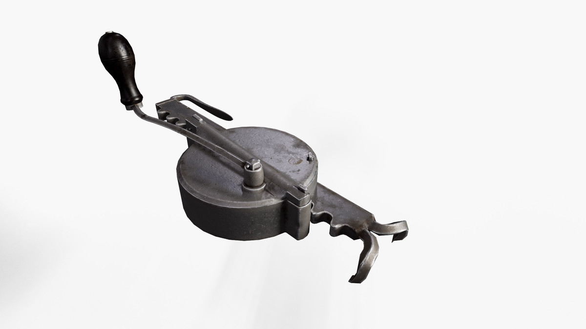 Medieval Crossbow With Cranequin