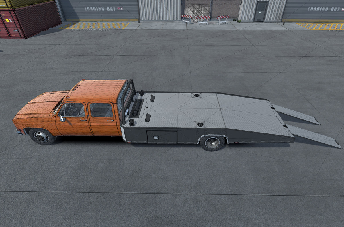 Crewcab ramp truck