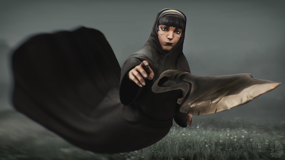 Nun Katharine - Stylized Gothic Character - #76